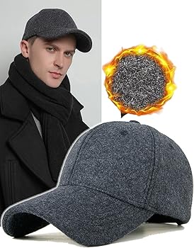 Oversize XXL Baseball Caps,Wool Baseball Cap Outdoor Hat for